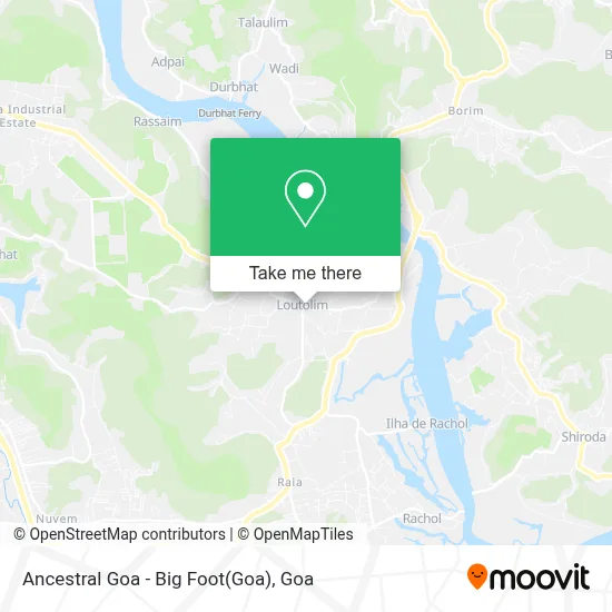 Ancestral Goa - Big Foot map