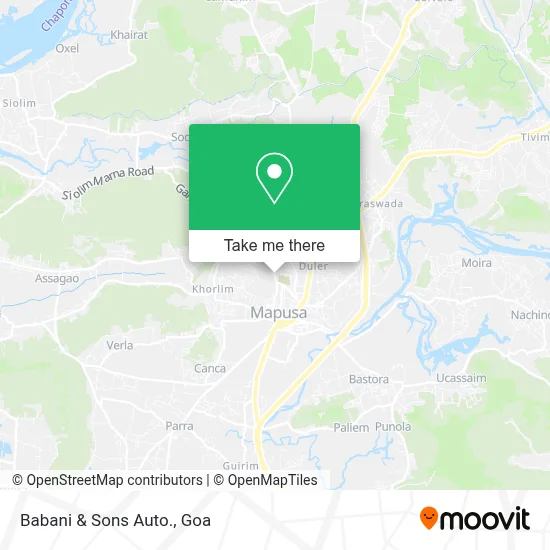 Babani & Sons Auto. map