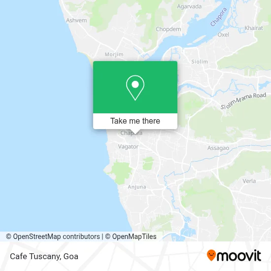 Cafe Tuscany map