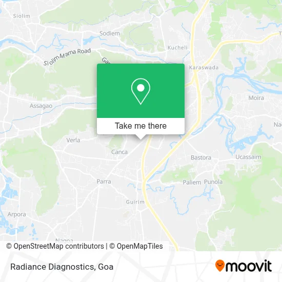 Radiance Diagnostics map
