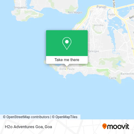 H2o Adventures Goa map