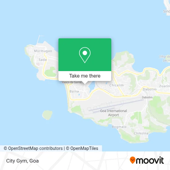 City Gym map