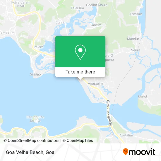 Goa Velha Beach map