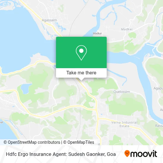 Hdfc Ergo Insurance Agent: Sudesh Gaonker map