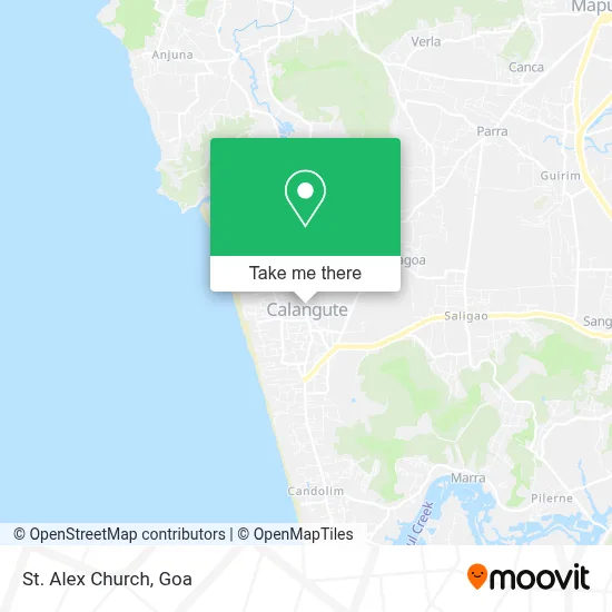 St. Alex Church map
