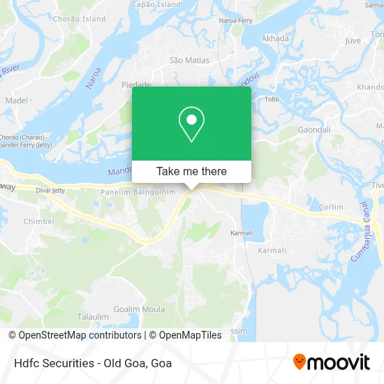 Hdfc Securities - Old Goa map