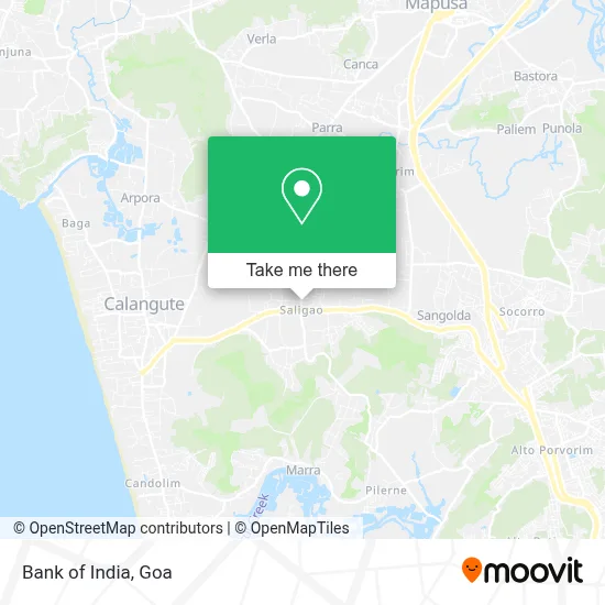 Bank Of India map