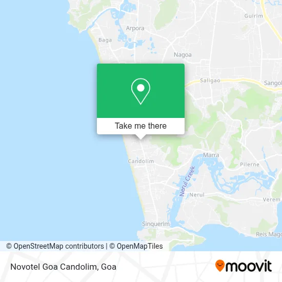 Novotel Goa Candolim map