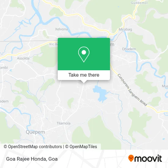 Goa Rajee Honda map