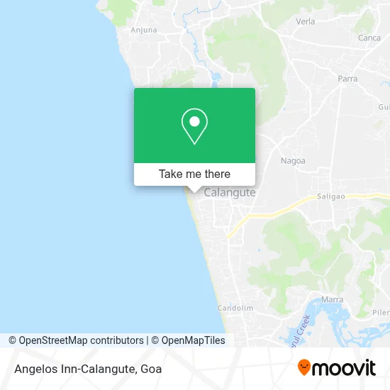 Angelos Inn-Calangute map
