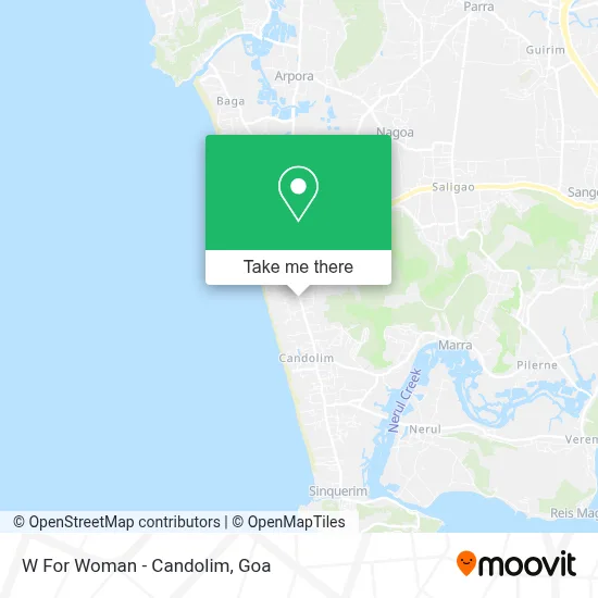 W For Woman - Candolim map