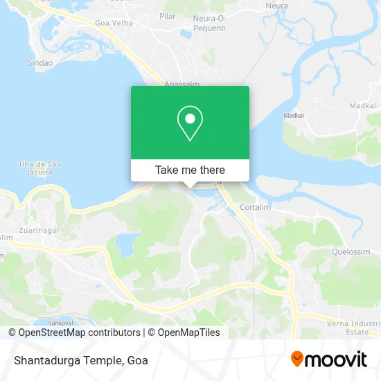 Shantadurga Temple map