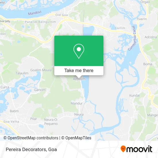 Pereira Decorators map