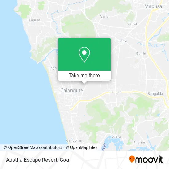 Aastha Escape Resort map