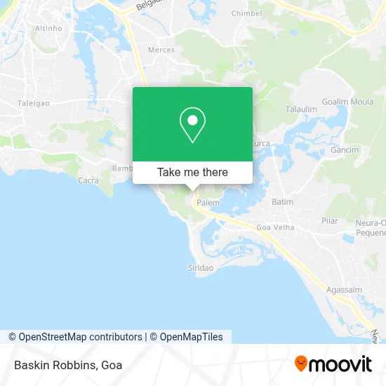 Baskin Robbins map