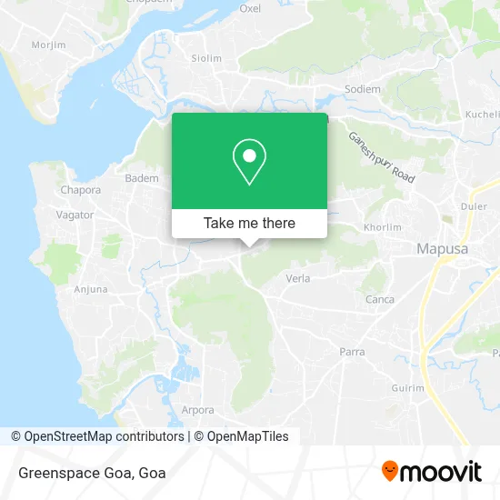 Greenspace Goa map