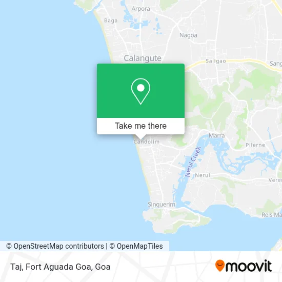 Taj, Fort Aguada Goa map
