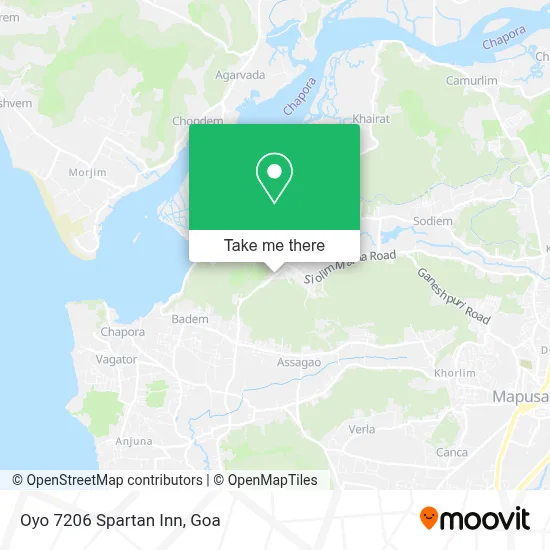 Oyo 7206 Spartan Inn map