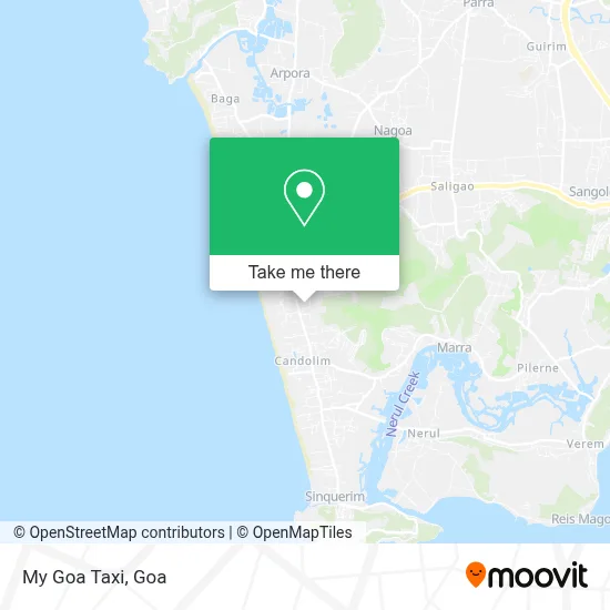My Goa Taxi map