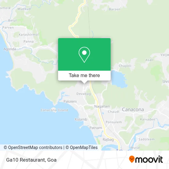 Ga10 Restaurant map