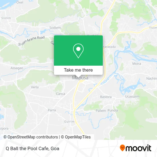 Q Ball the Pool Cafe map