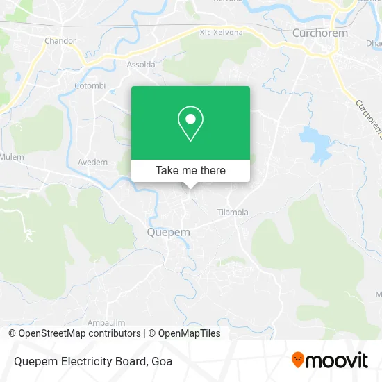 Quepem Electricity Board map