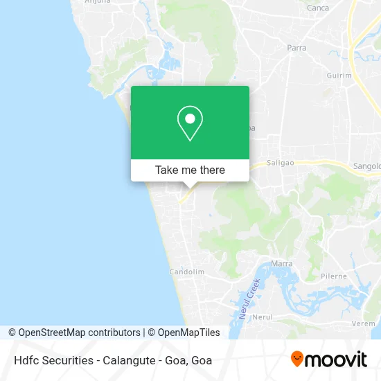 Hdfc Securities - Calangute - Goa map