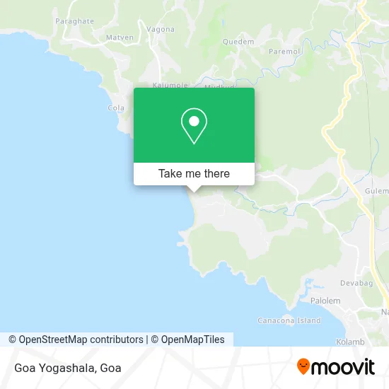 Goa Yogashala map