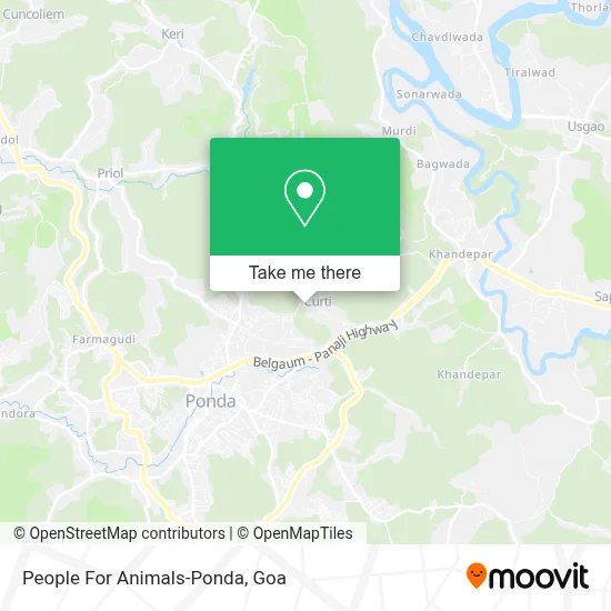People For Animals-Ponda map