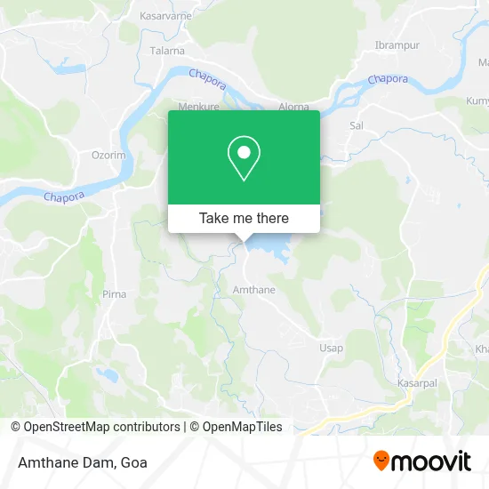 Amthane Dam map
