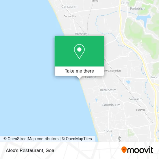 Alex's Restaurant map