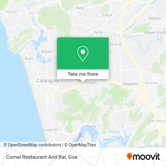 Cornel Restaurant And Bar map