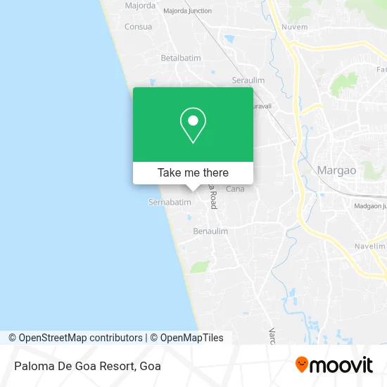 Paloma De Goa Resort map