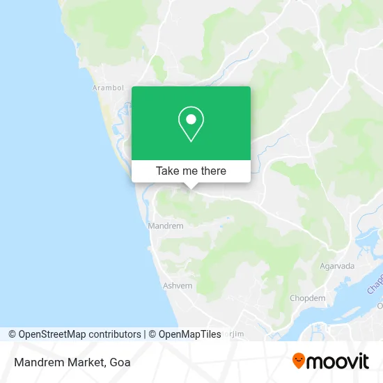 Mandrem Market map