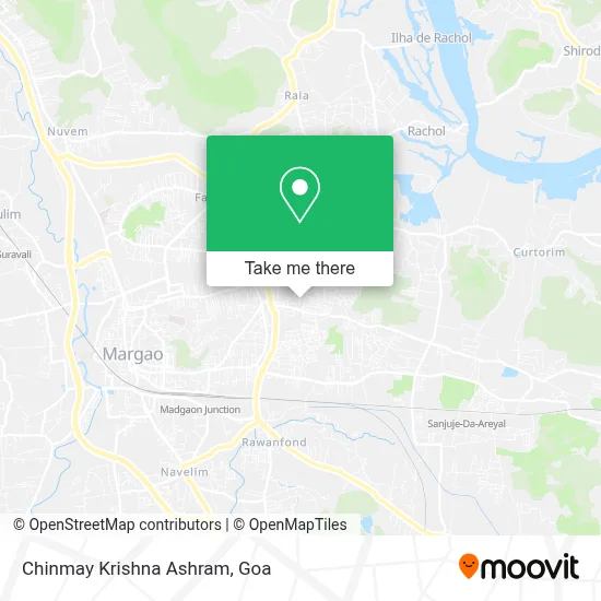 Chinmay Krishna Ashram map