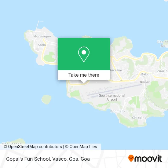 Gopal's Fun School, Vasco, Goa map