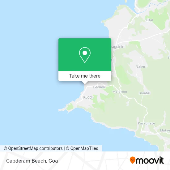 Capderam Beach map