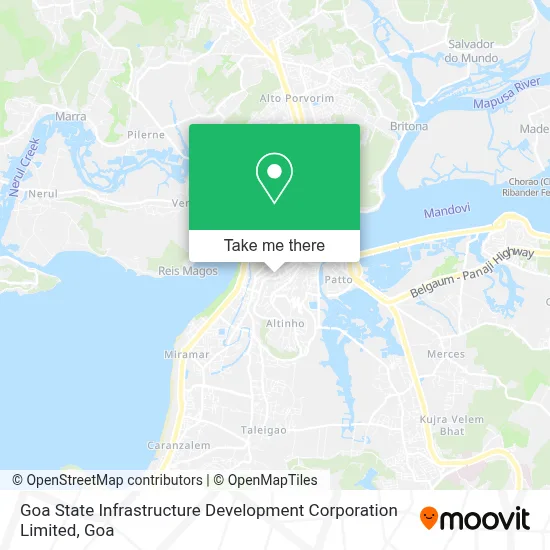 Goa State Infrastructure Development Corporation Limited map