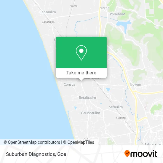 Suburban Diagnostics map
