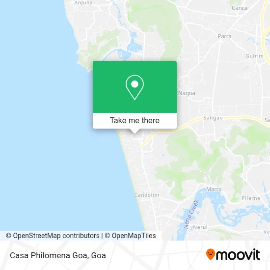 Casa Philomena Goa map