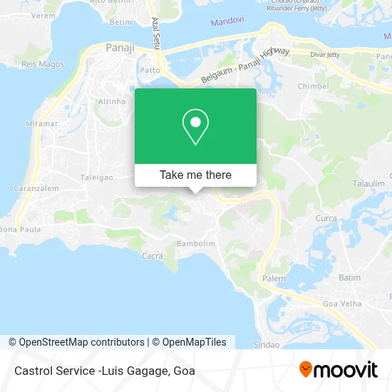 Castrol Service -Luis Gagage map
