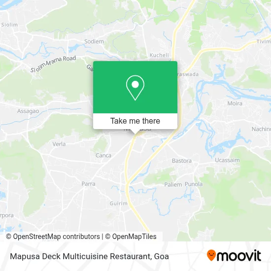 Mapusa Deck Multicuisine Restaurant map