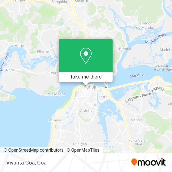 Vivanta Goa map