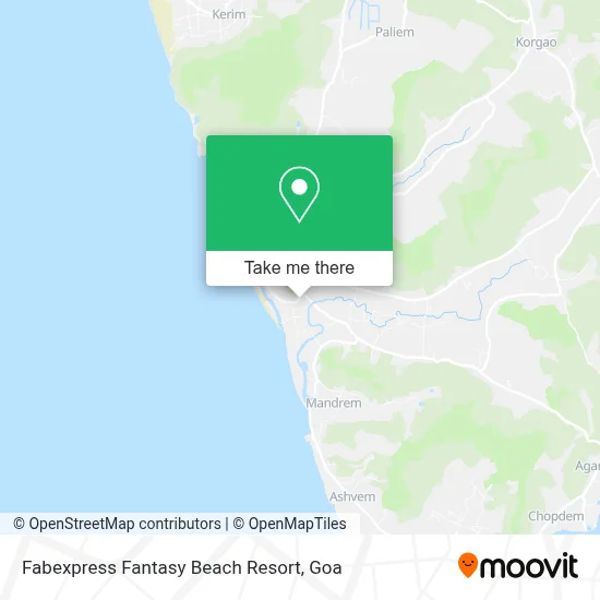 Fabexpress Fantasy Beach Resort map