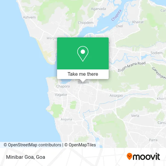 Minibar Goa map