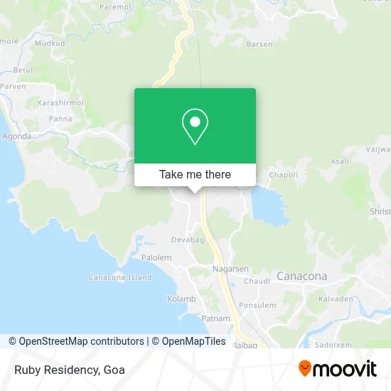 Ruby Residency map