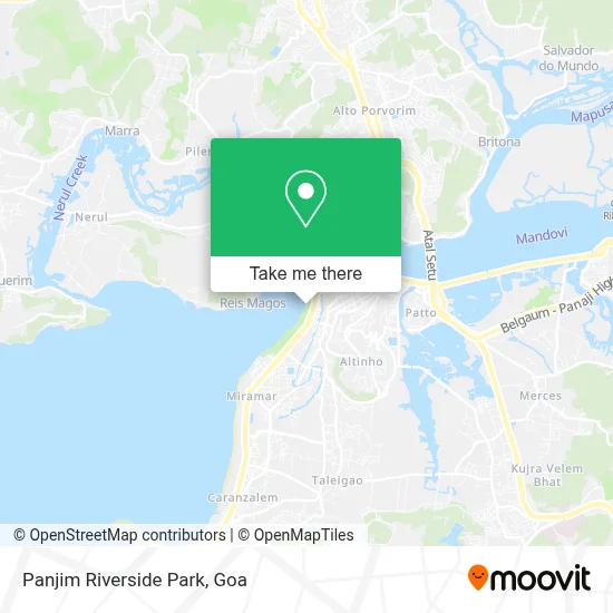 Panjim Riverside Park map