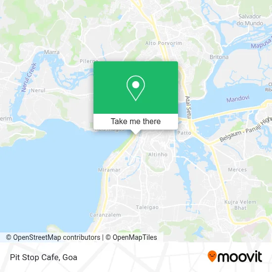 Pit Stop Cafe map