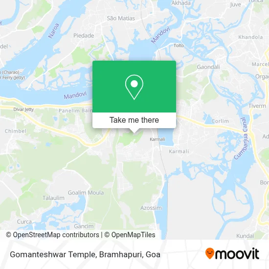 Gomanteshwar Temple, Bramhapuri map