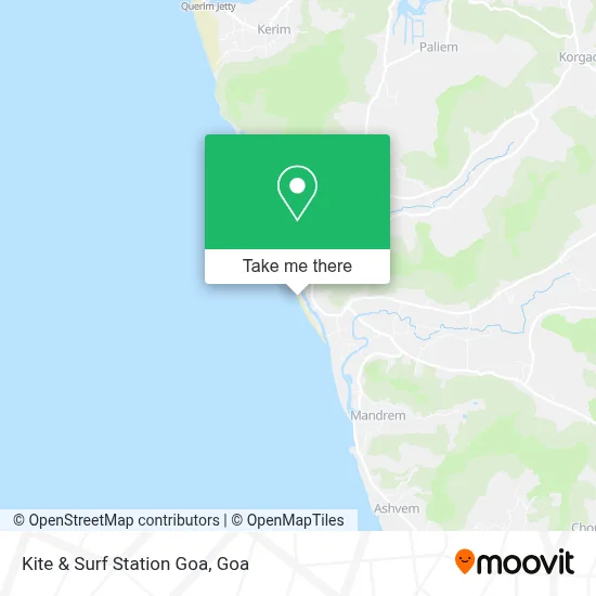 Kite & Surf Station Goa map